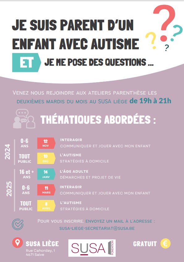 Je suis un parent d'un enfant avec autisme et je me pose des questions