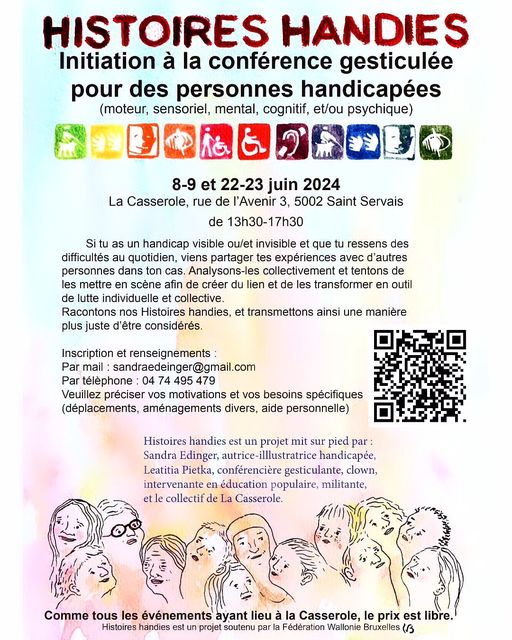 Histoires Handies: initiation à la conférence gesticulée pour des personnes handicapées