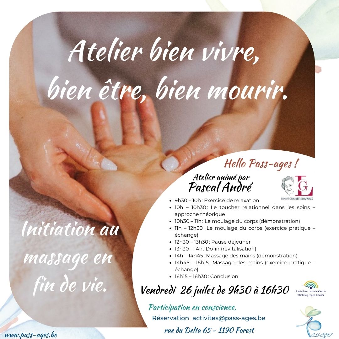 atelier de massage avec Pascal André