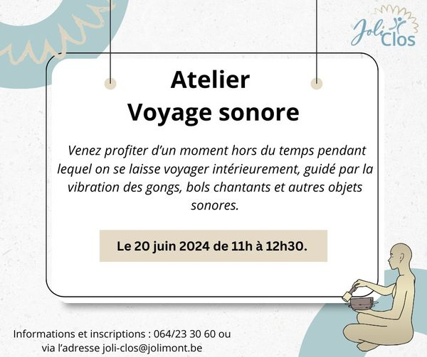 Atelier voyage sonore