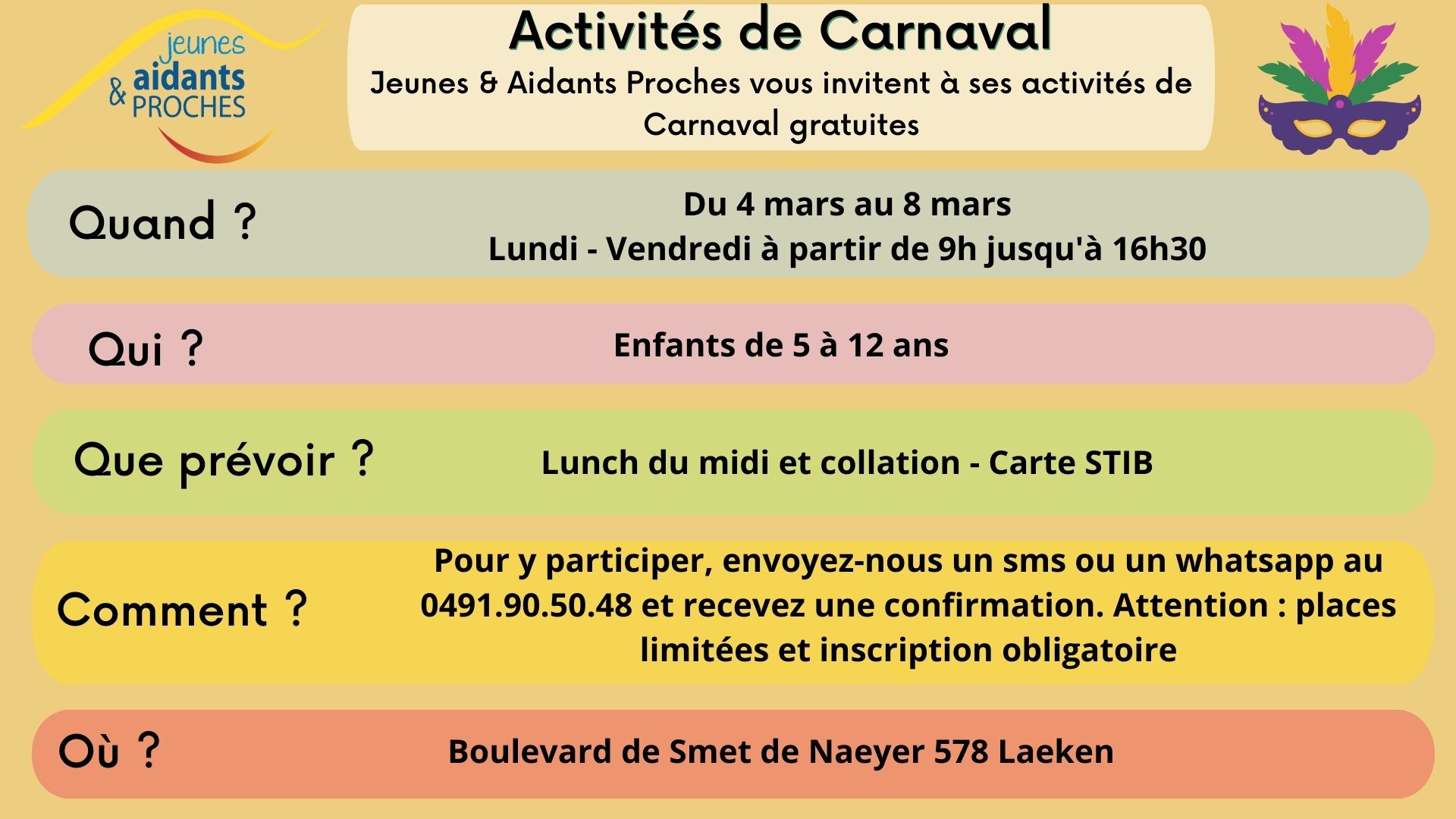 Activités de carnaval