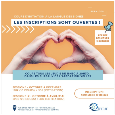Cours d’initiation à la langue des signes