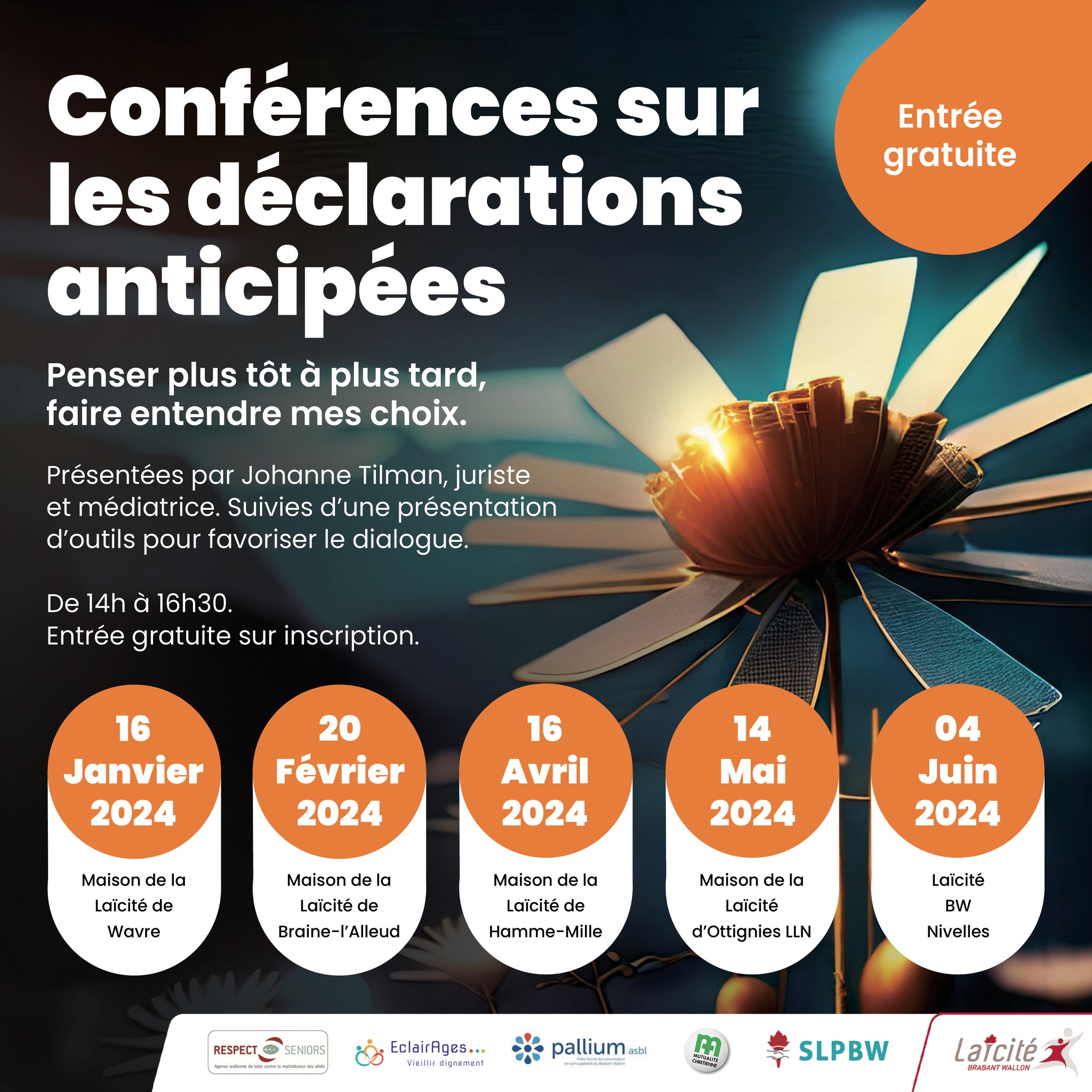 Conférences sur les déclarations anticipées