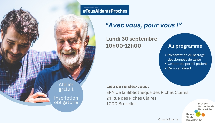 Info session "J'aide mon proche dans le suivi de sa santé".