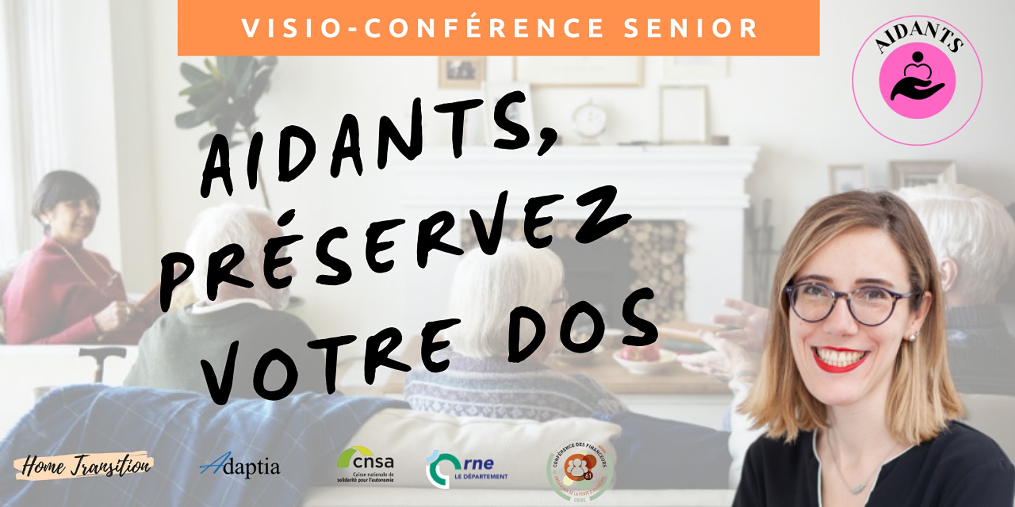 Visio-conférence senior GRATUITE - Aidants, protégez votre dos